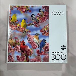 Buffalo David Bitton Blossoms and Birds Puzzle - 300 Pieces - Vibrant Colors